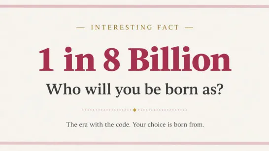 1 in 8 Billion image