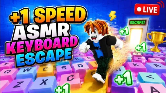 Play +1 Speed ASMR Keyboard Escape game