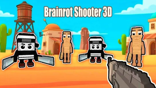 Play Brainrot Shooter 3D game