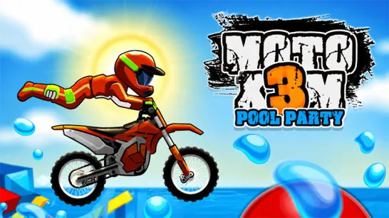 Play Moto X3M Pool Party game