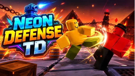 Neon Defense TD game Play Neon Defense TD game
