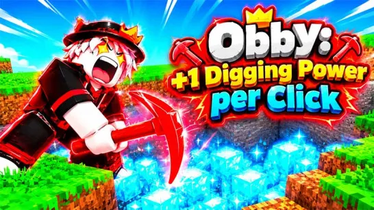 Obby: +1 Digging Power per Click image