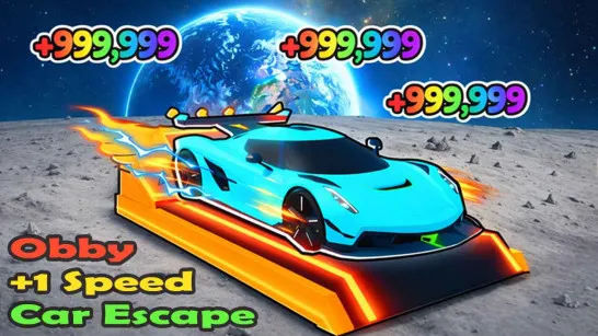 Play Obby: +1 Speed Car Escape game