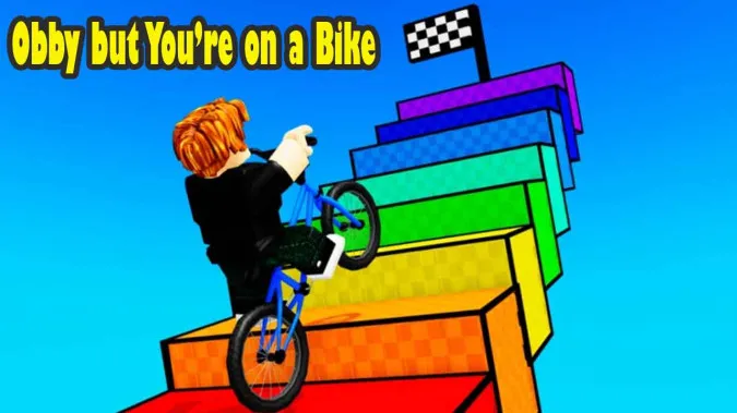 Play Obby but You’re on a Bike game