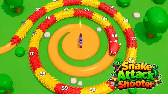 Play Snake Attack Shooter game