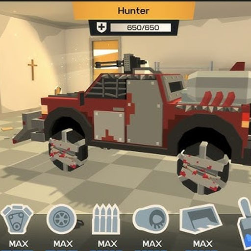 Zombie Derby: Blocky Roads